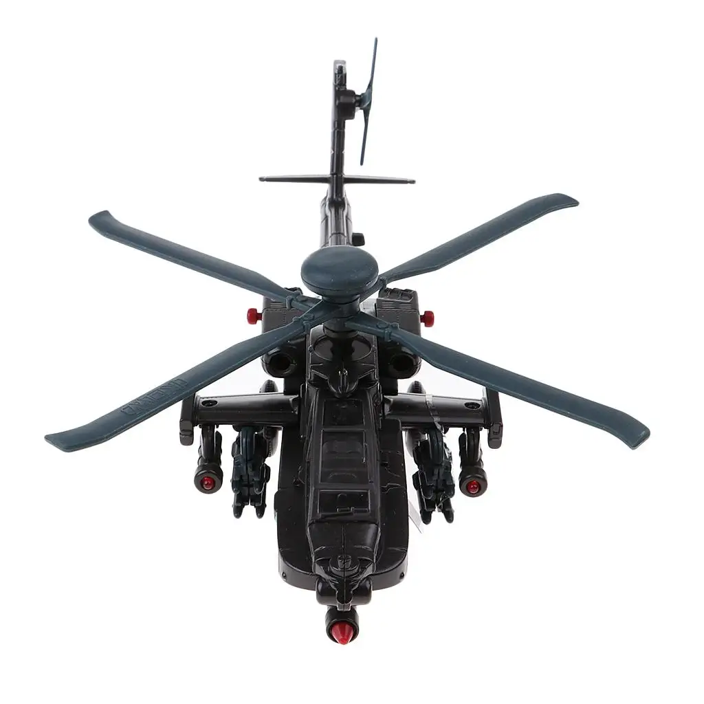 AH-64D Gunship Helicopter Military Model 1/64 Scale for Sand Table Building