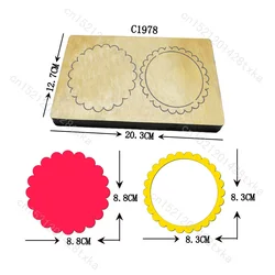 Wooden Cutting Dies for Scrapbooking, New Card, C1978