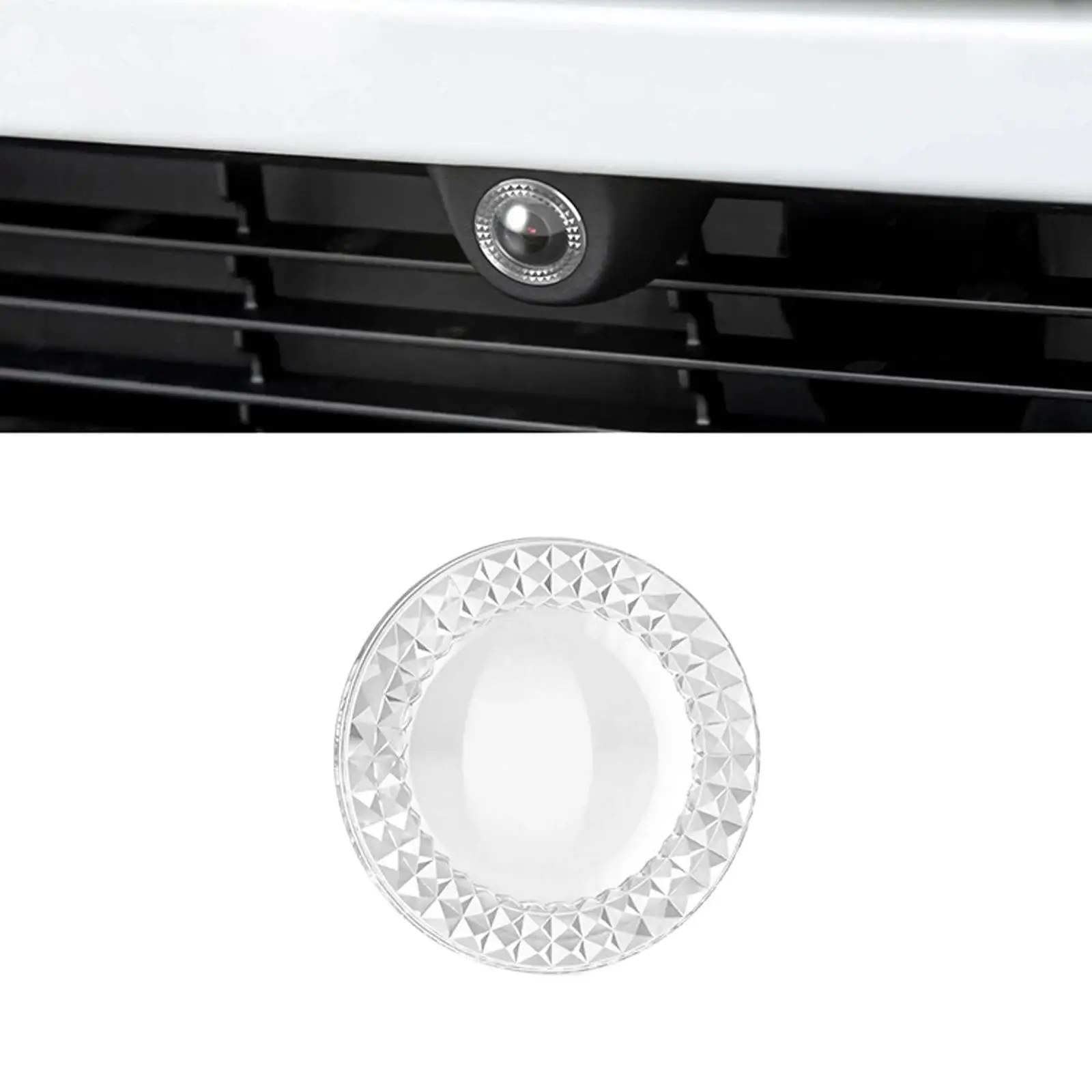Acrylic Dustproof Lens Cap For Tesla Model Y / 3 / Y L Front Camera Lens Protective Cover Anti-Scratch Car Accessory