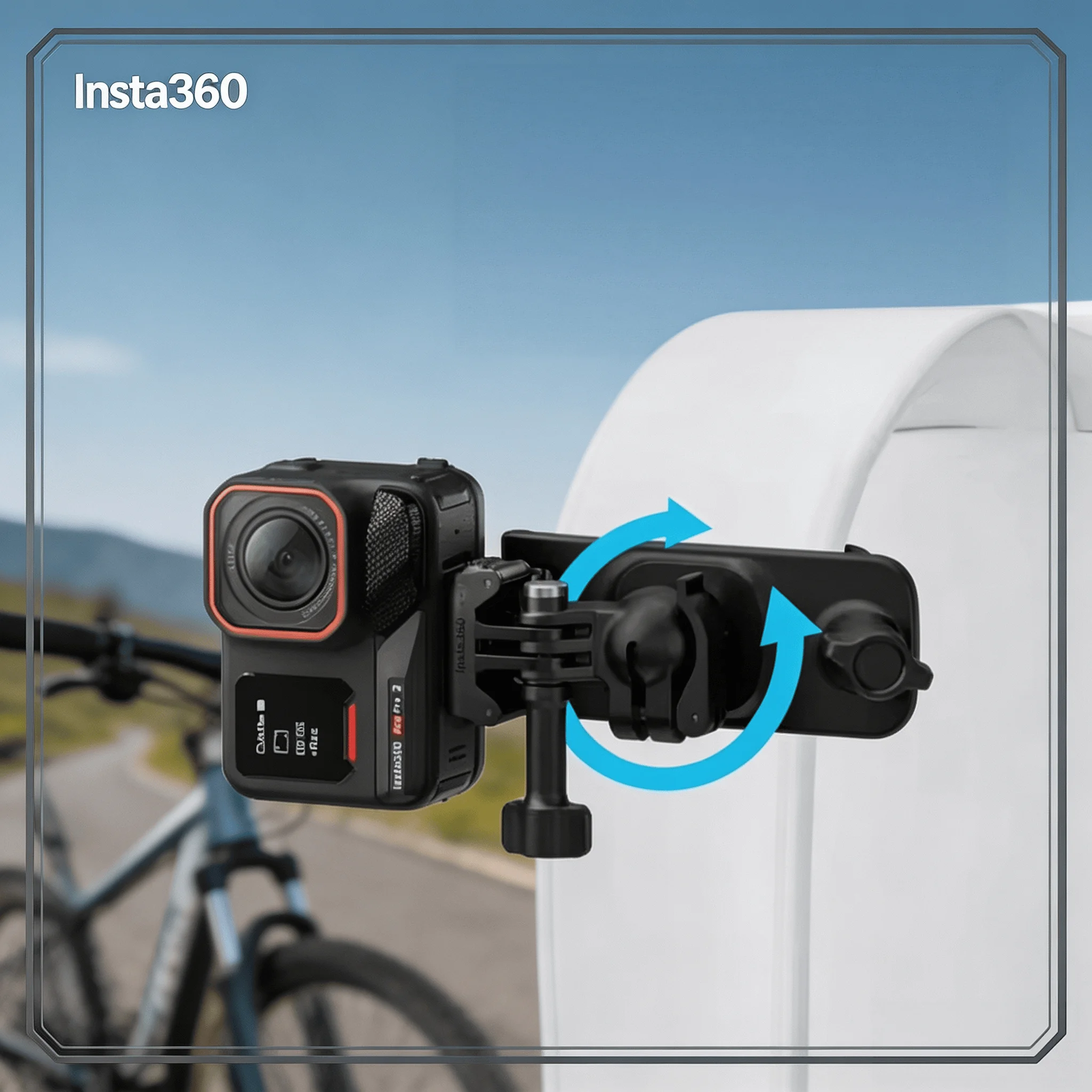 Backpack Clip Camera Mount 360° Ball Head for Insta360 X6 X5 X4 Air GO Ultra Ace Pro 2 GO 3S Hiking POV Vlog Accessories