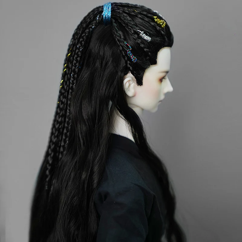 1/3 Scale BJD Wigs Ancient Costume Vintage Long Hair Dreadlocks Styling Samurai Wig For SD13 SSDF ID72 Uncle Doll Accessories