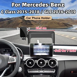 Samochodowy uchwyt na telefon do Mercedes-Benz C Class 2015 2016-2018 GLC 2016-2019 C253 X253 7-calowy uchwyt na telefon Akcesoria samochodowe