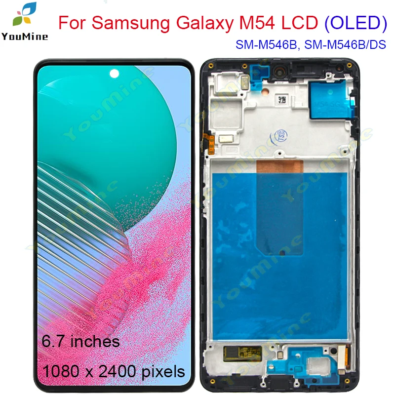 Reemplazo de Pantalla LCD para Samsung Galaxy M54: Evaluación Completa del Display M546B con Marco y Digitalizador