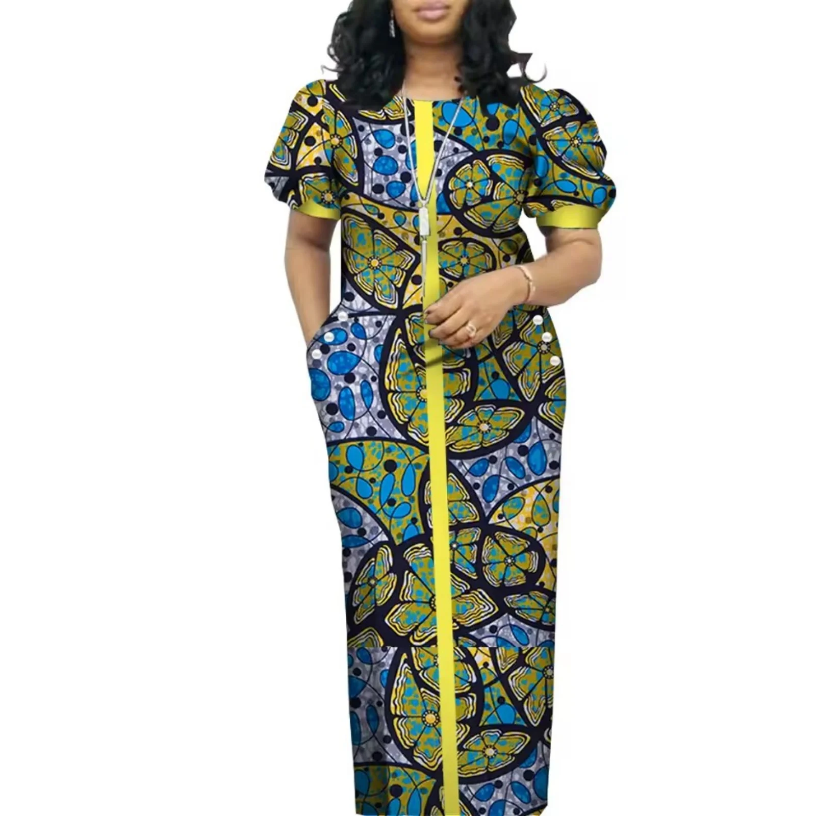 

Платье макси для свадебной вечеринки, африканские платья для женщин, платья с принтом, Vestidos Riche, элегантные платья Анкары для свадебной вечеринки в африканском стиле