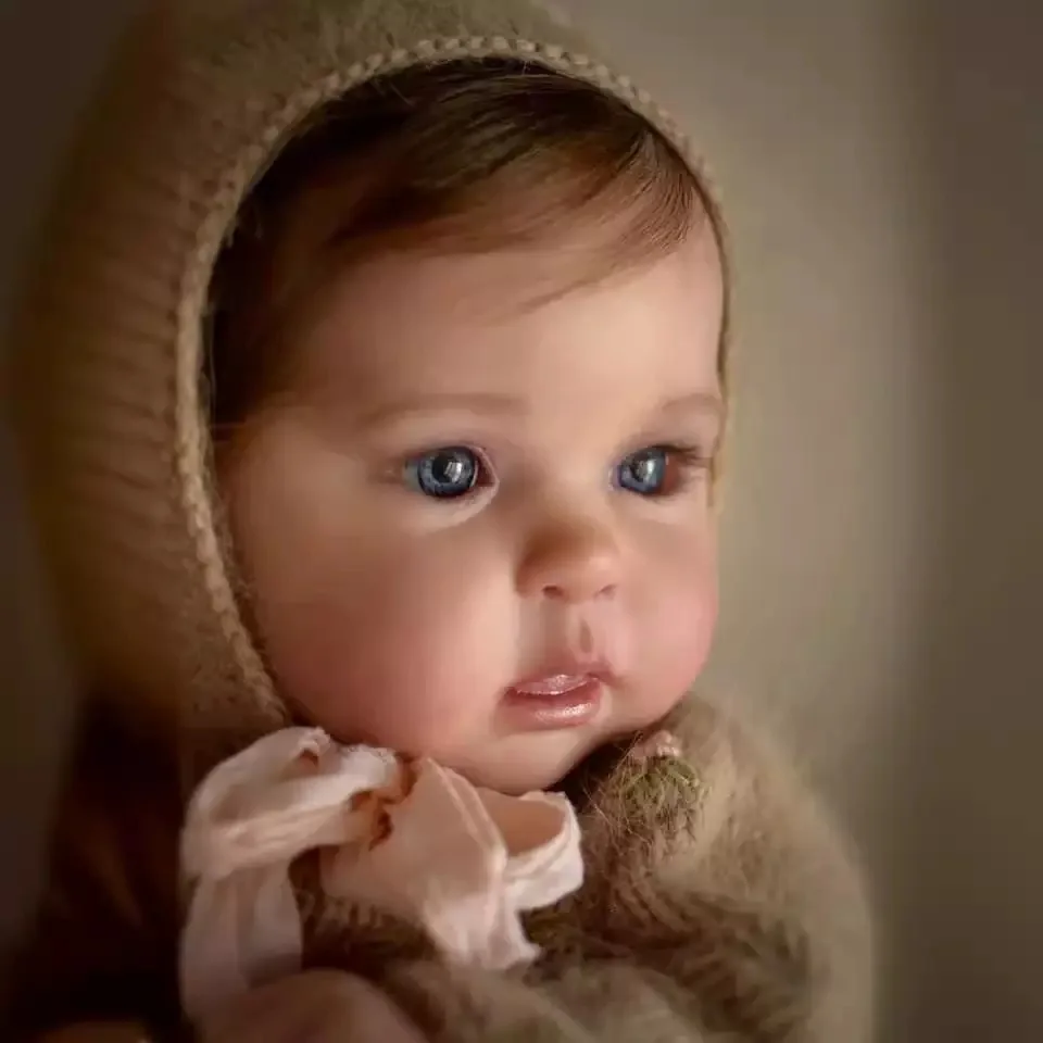 19-calowa lalka Ward Lifelike Reborn Baby Doll – ręcznie wykonany realistyczny noworodek ze skórą 3D, włosami z korzeniami i widocznymi żyłami