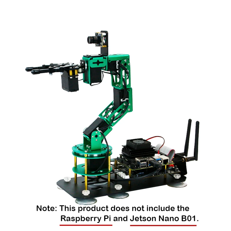 

Yahboom 6DOF Pytron Programming Camera And Robot 2in 1 AI Robotic DOFBOT For Raspberry Pi And Nvidia Jetson Nano B01