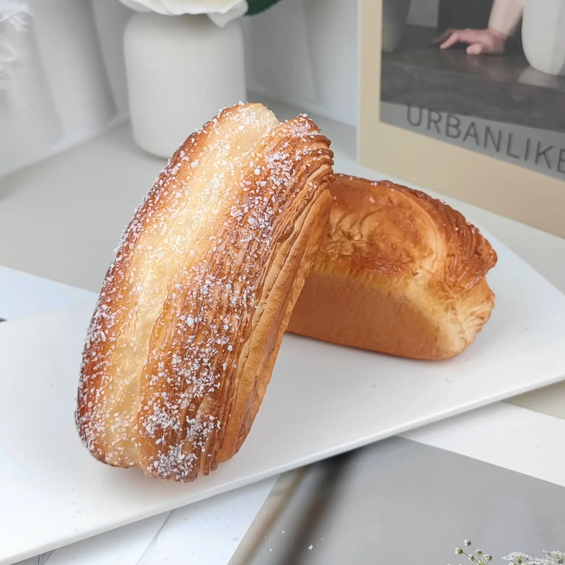 New PU Slow Rebound Fake Bread Model, Sweet Cute Artificial Food Prop for Bakery Shop Display Photo & Film Shooting Decoration