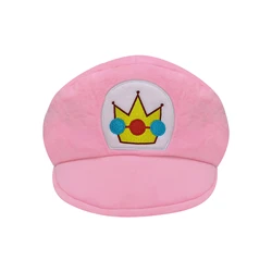 Super Mario Bros. Wonder Princess Peach Hat , Nintendo 3D worlds Odyssey Cartoon Game Character Plush Toy Cap