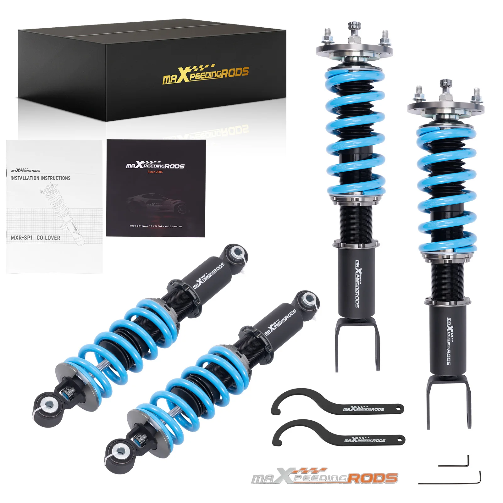 

Комплект койловера MaXpeedingrods с 24 уровнями демпфирования для Ford Falcon BA Sedan BF Sedan 2002-2008 гг.