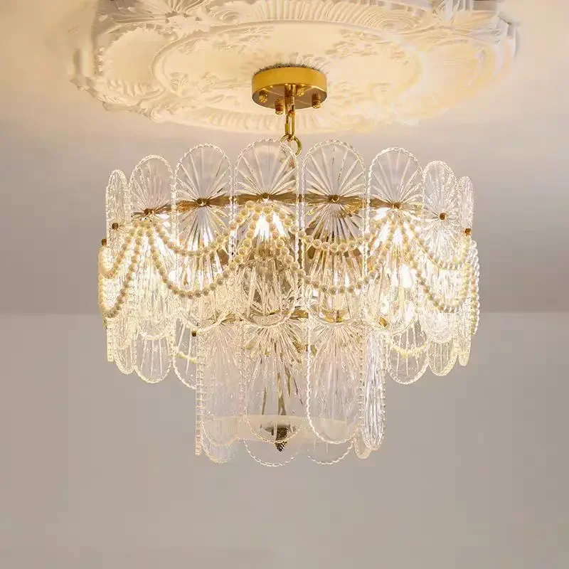 Hanging Elegant Nordic Gold Pendant Light LED Modern Luxury Crystal Pendant Light