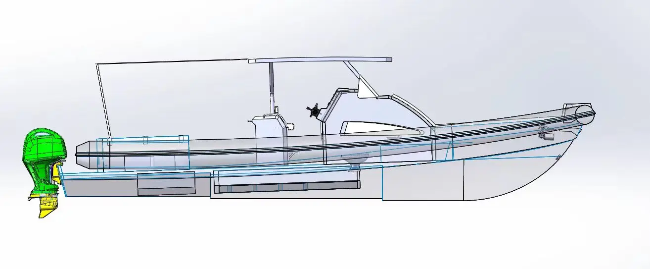 38ft Deep V kadłub Hypalon RIB 1150 luksusowy jachtowy aluminiowy nadmuchiwane pontony certyfikat CE z silnik zaburtowy platformy pływackiej