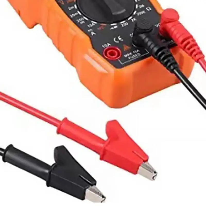 Multimeter Testing 10A Alligator Clip Electrical Equip with Banana Plug Test Cable Lead Connector
