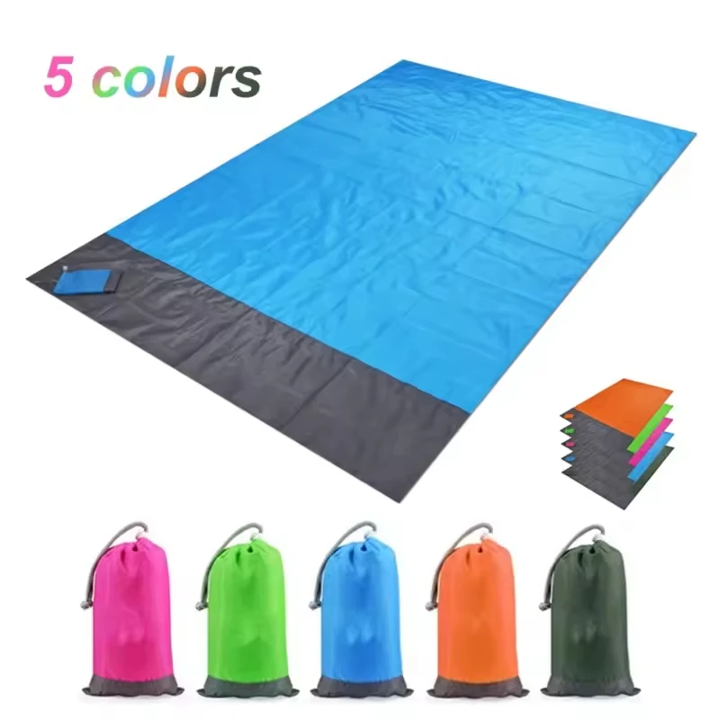 

Lightweight & Waterproof Beach Mat - Portable, Foldable Sand-Proof Blanket for Camping, Picnics & Outdoor Leisure with Storage