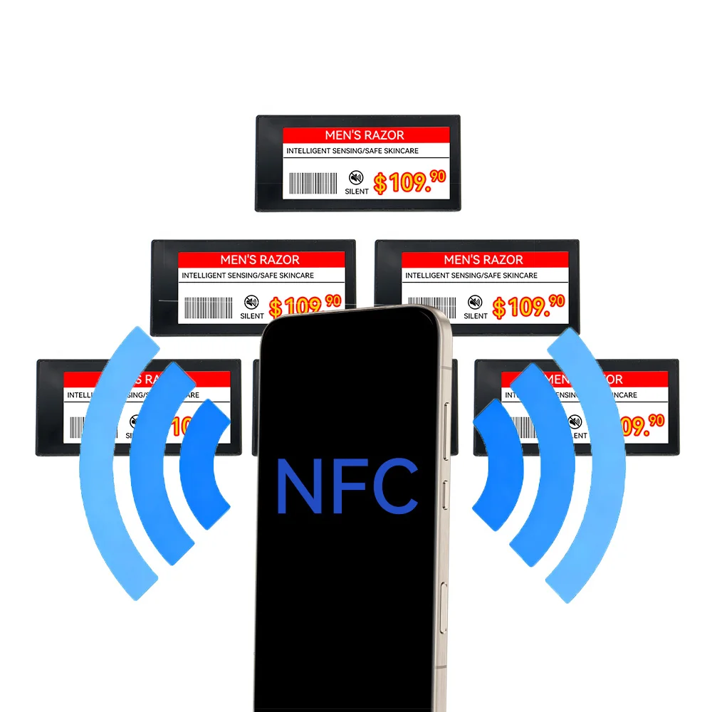 黒色nfc-epd超薄型29インチ電子値札（衣料品店向け）