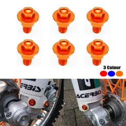M6*12 Front Fork Guard Bolt Screw For KTM SX SXF XC XCF EXC EXCF XCW XCFW 125 150 250 300 350 400 450 500 530 2000-2022