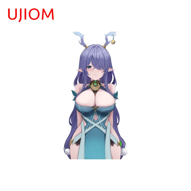 UJIOM Lauma Genshin Impact Alluring Posture Wall Sticker Trendy Novelty Eye Catching Decal Scratch Proof Window Vestibulec Decor