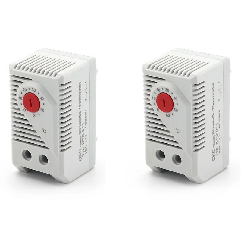 

Promotion! 2X SINOTIMER KTO011 Cabinet Mini Thermostat Compact Mechanical Temperature Controller