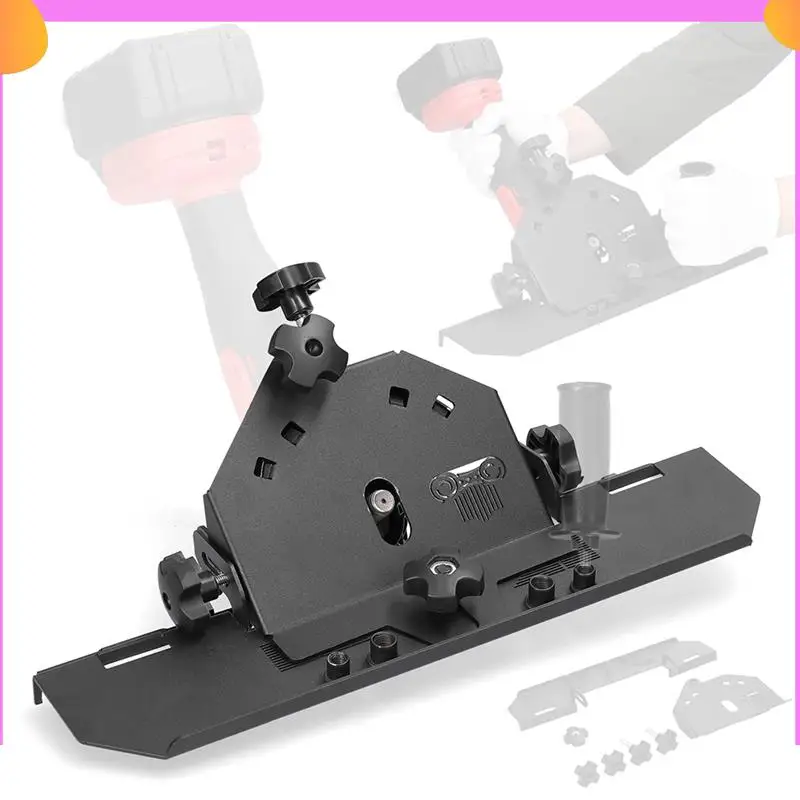

A23P Aluminum Alloy 125 Type Angle Grinder Chamfer Bracket Screw Installation Multifunctional 45° Chamfer Tile Tool Durable Blac