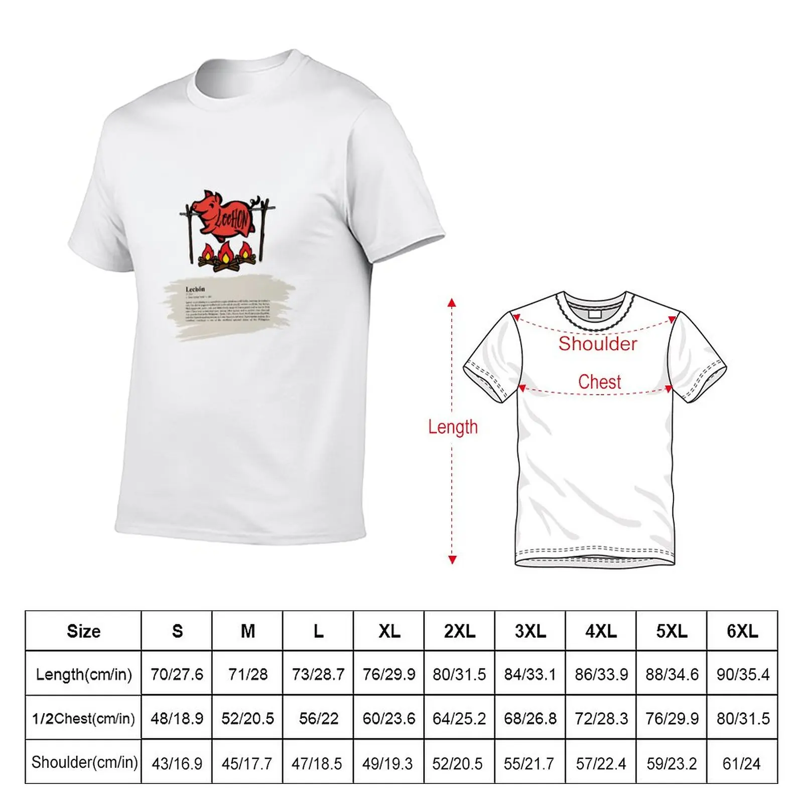 New Lechon (Roast Pig) T-Shirt graphic t shirt hippie clothes Blouse clothes for men