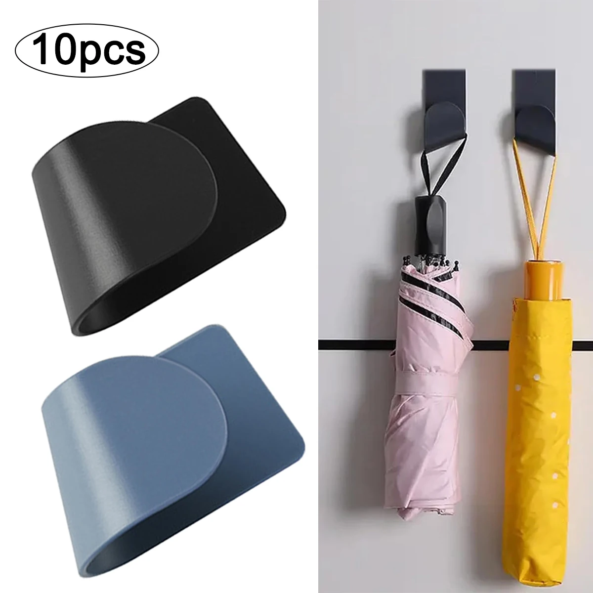 

10Pcs/Set Wall Mounted Self-Adhesive Pot Lid Holder Punch-Free Pan Cover Storage Rack Pan Lid Organizer Kitchen Tool Organizer