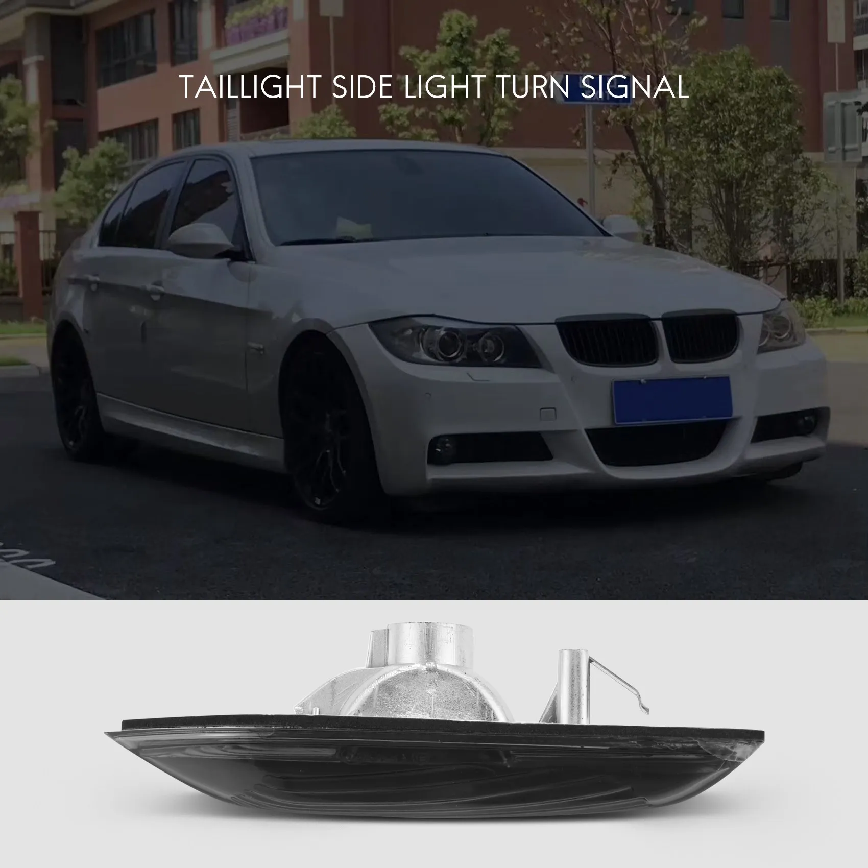 2Pcs Car Leaf Panel Light Side Light Turn Signal For Bmw E90 E91 E92 E93 2006 2007 2008 2009 2010