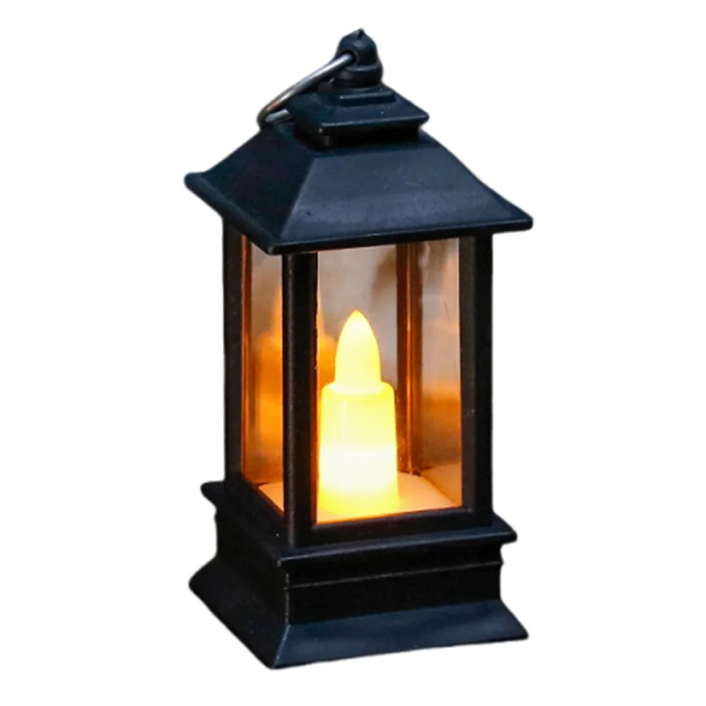 

Retro LED Electronic Candle Light Flameless Creative Outdoor Hanging Small Lanterns Battery-Operated Warm Light