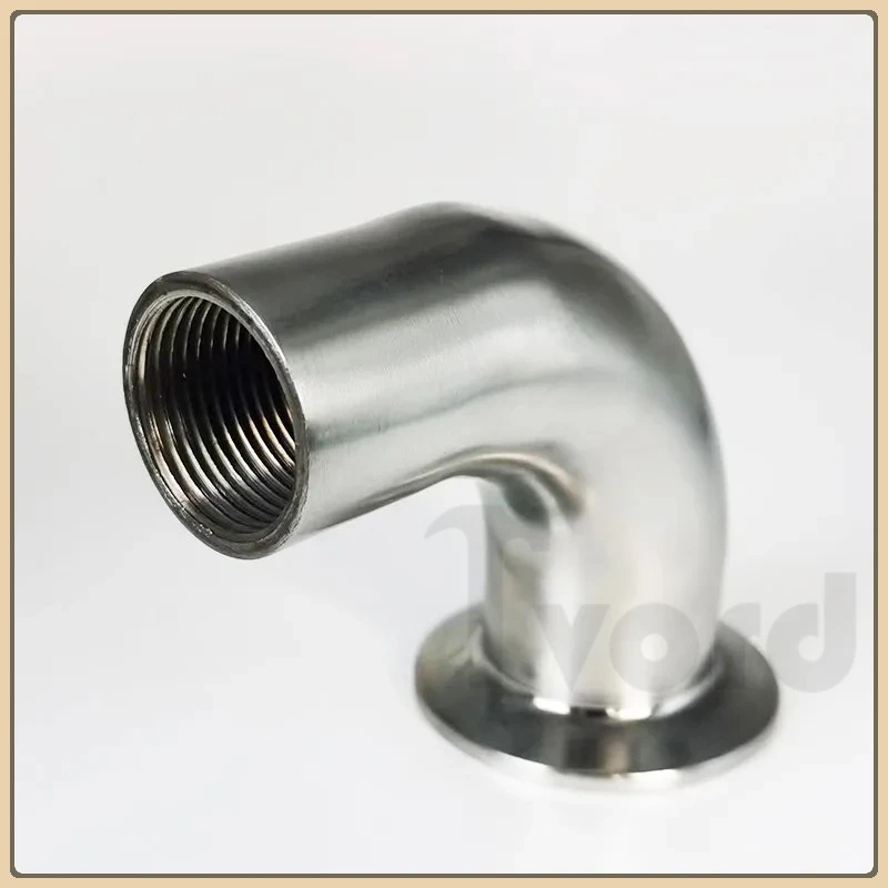 

1/2''- 2'' (DN15/DN20/DN25/DN32/DN40DN50) BSP Male Threaded Pipe Fitting 45/90 Degree Elbow 1.5'' Tri Clamp 50.5mm Ferrule