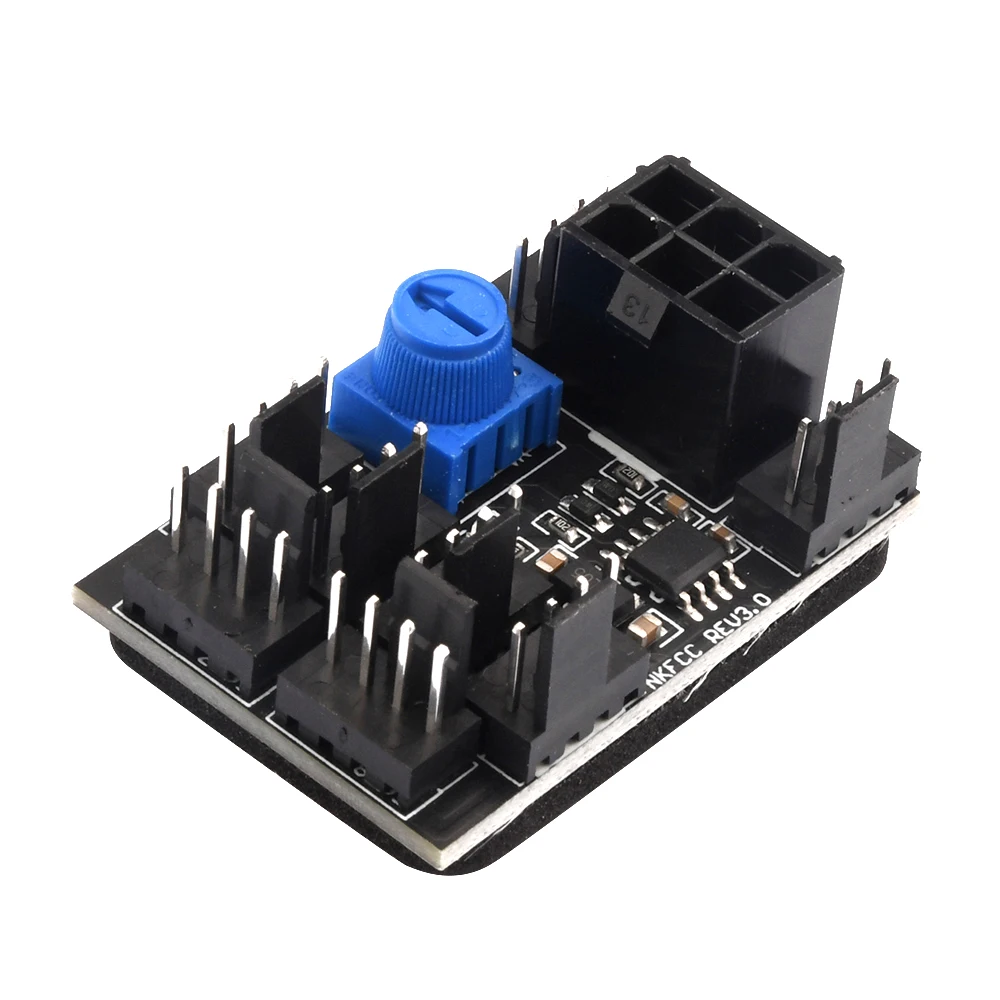 

3-Pin 4-Pin Fan Adapter PWM PC Case Cooling Fan USB 3.0 ports Hub 8-Way 4PIN port x8 Splitter 12V Speed ​​Controller with 6-Pin