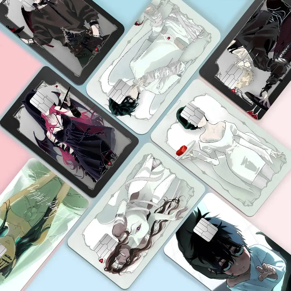 Anime Pop A-ALIEN S-STAGE Anime Cartoon Bear Skin Sticker Film Tape Case for Big Credit Debit Card Front Side