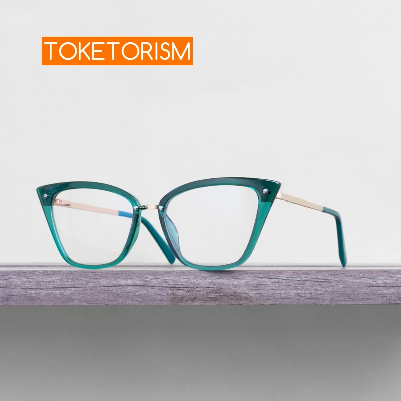 Toketorism Classic Designer Women's Glasses Trendy Woman's Eyeglasses Frame For Myopia 9602