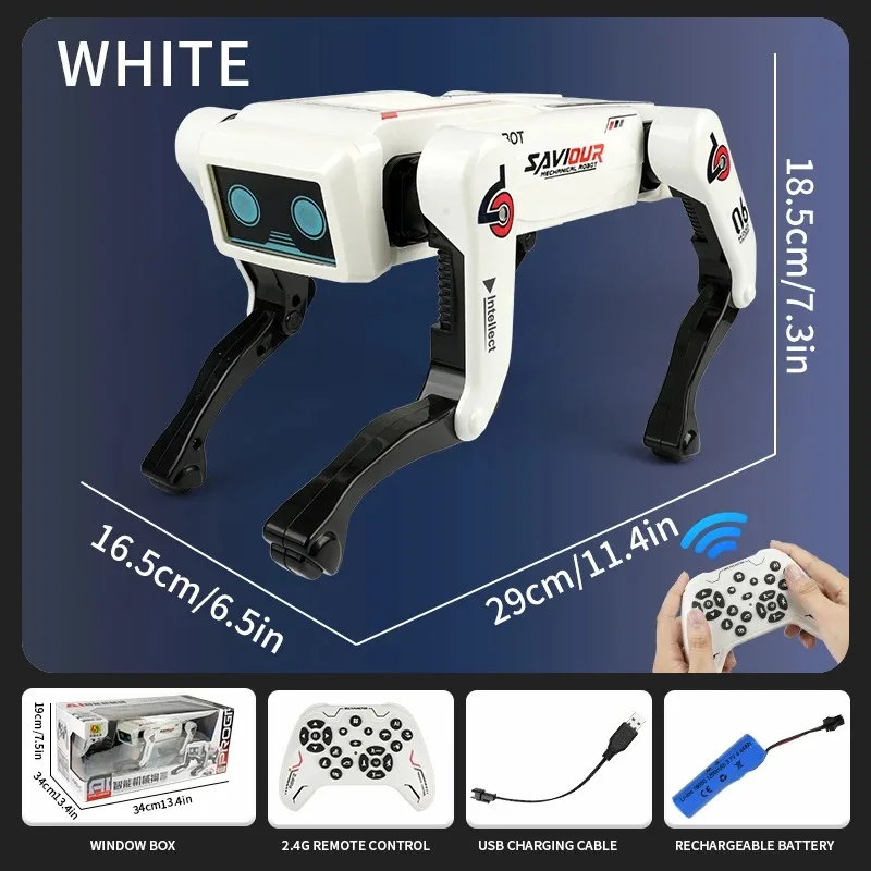 Coche de juguete regalo interesante AI perro robot Rc inteligencia, control de voz música interactiva coche de baile Rc, juguetes para niños,