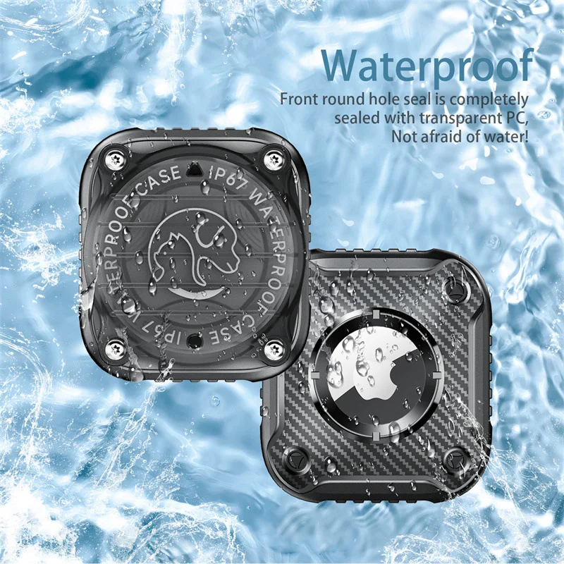 Eayburst Wasserdichte AirTag-Halterung für Hundehalsbänder, Schutzhülle, Ultra-robuste AirTag GPS-Tracker-Zubehör – Detail 4