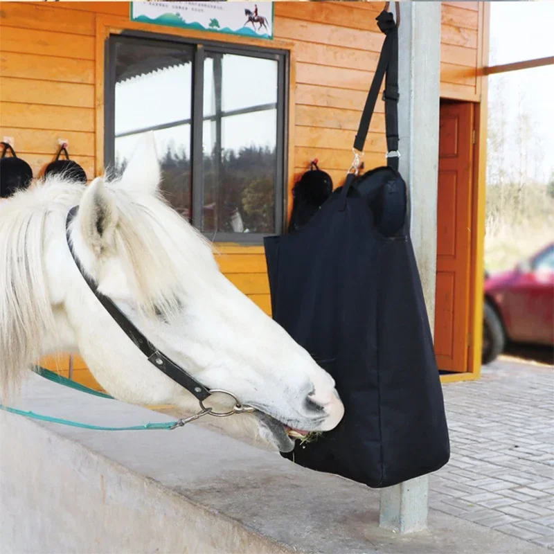 Saco de armazenamento de feno de grande capacidade, Outdoor Slow Feeding Horse Hay Bag, Ferramenta de armazenamento de alimentação portátil estável