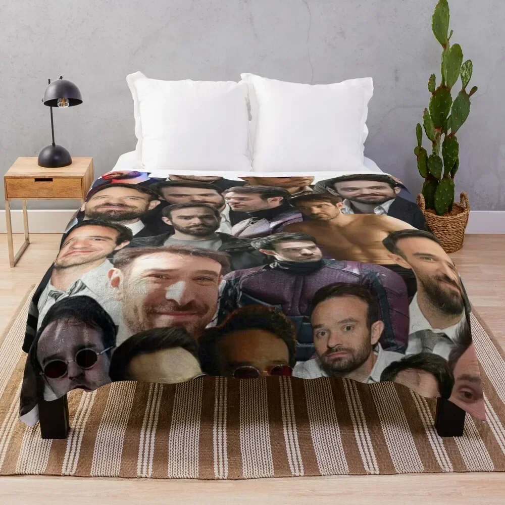 

charlie cox photo collage Throw Blanket Soft Beds Weighted Sofa Throw Blankets