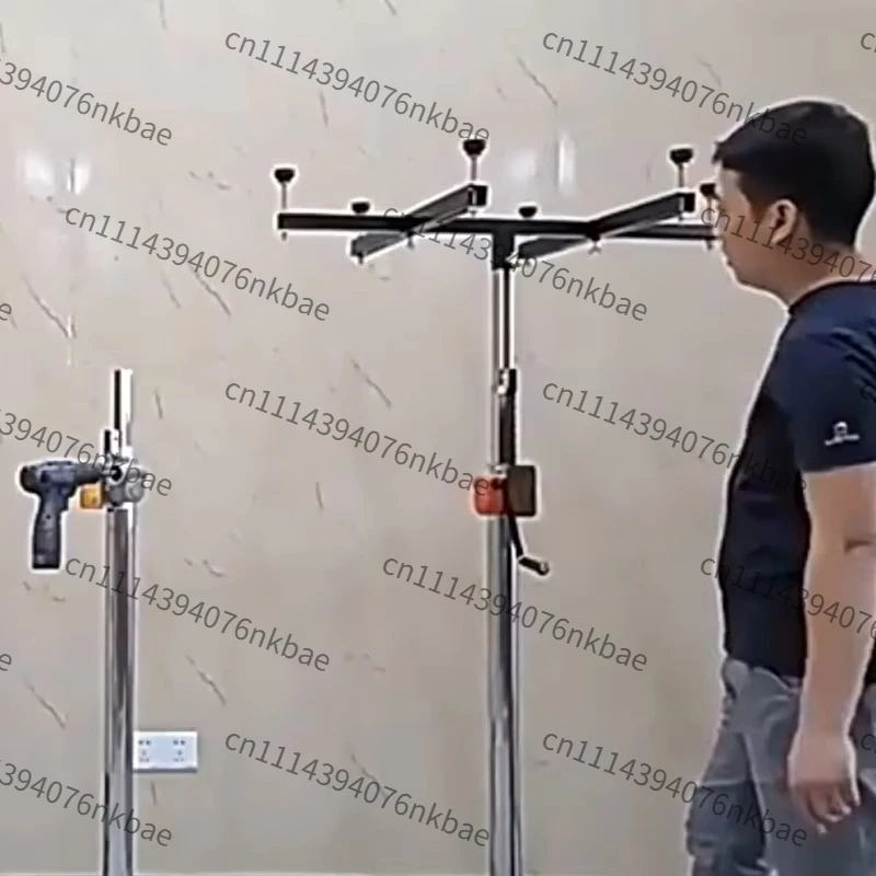 2.5M/3M/3.5M/4M Central Air Conditioner Air Duct Installation Lift, Hanging & Wall Cabinet Mounting Tool Bracket
