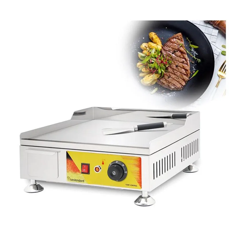 

Commercial Electric Countertop Griddle Flat Top Grill Hot Plate BBQ Non Stick Iron Cooking Plate for Outdoor Camping Cooking