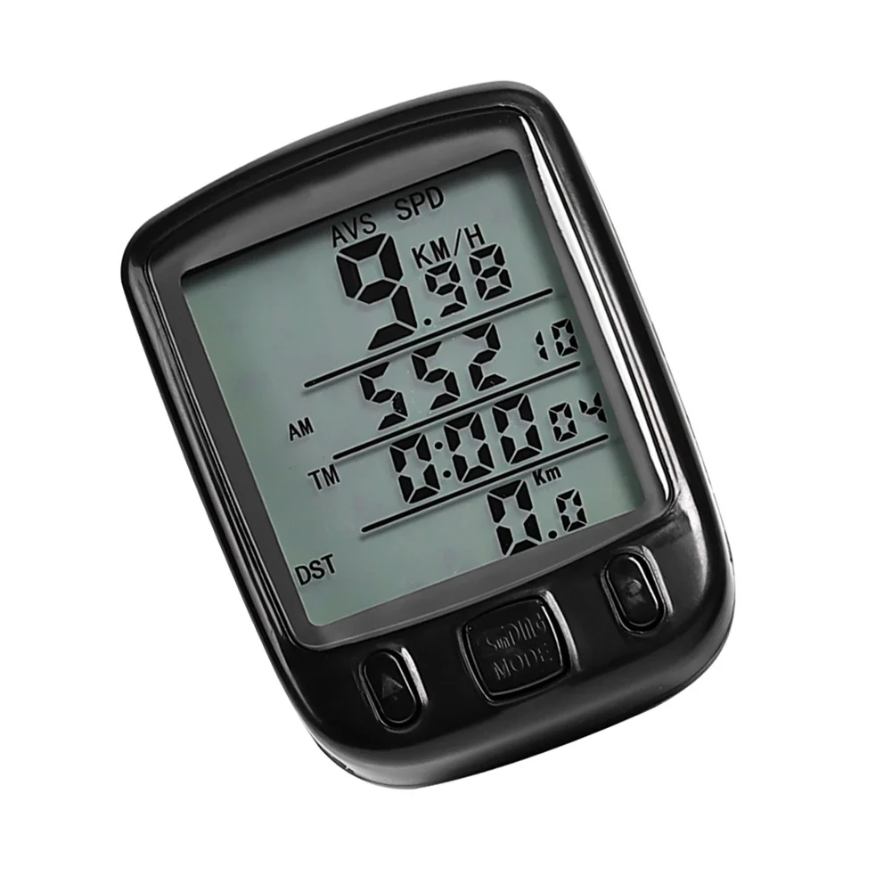 Wired Bicycle Computer SD-563A Featuring 24 Functional Metrics and Green Night Light for Consistent Cycling Data