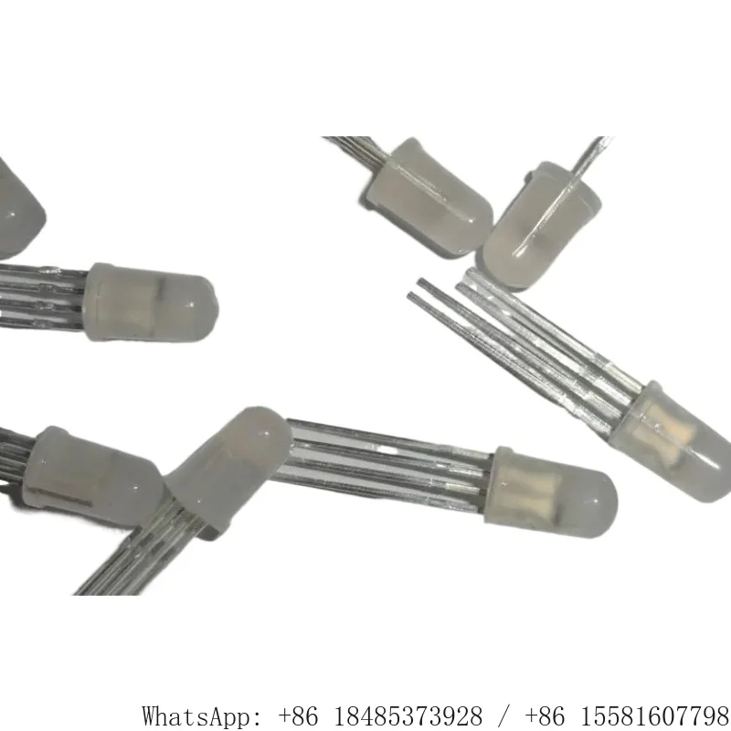 APA106-F5 5mm Frosted Round RGB Lamp Bead Built-in APA106 Chip Full Color Lighting Circuit Replacement Component