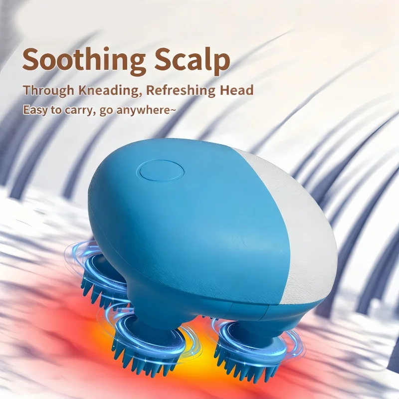 

Electric Scalp Head Massager Kneading Vibrating Device Health Care Shoulder Neck Leg Arm Deep Tissue Massage Pet Cat Massager