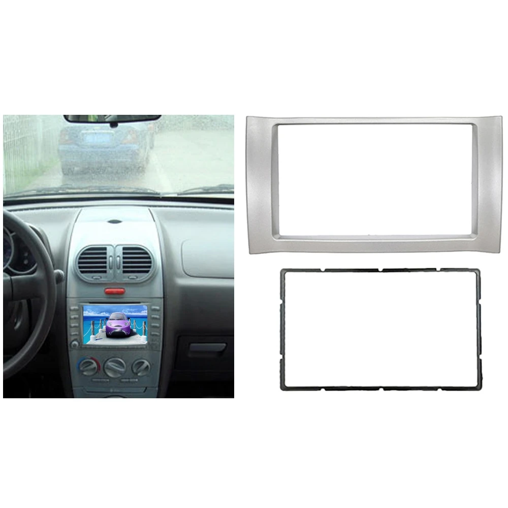 2din Auto Fascia Voor Chery Kimo (A1) J1 (A1) Stereo Fascias Paneel Dash Mount Installatie Auto Dvd Frame Kit In-Dashboard