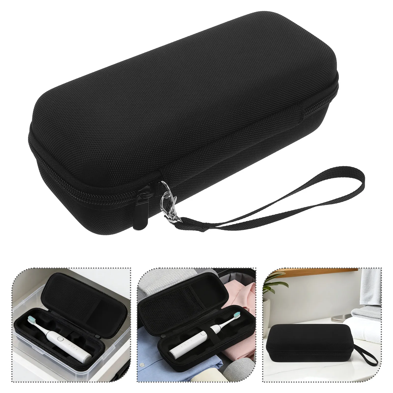 

Electric Toothbrush Travel Case Portable Holder Mesh Pocket Compatible 1000 1500 2000 3000 Pro Protective Organizer