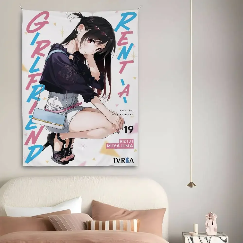 استئجار صديقة Chizuru Mizuhara نسيج غرفة نوم المعيشة بار حديقة في الهواء الطلق ستوكات مهرجان الديكور خلفية راية