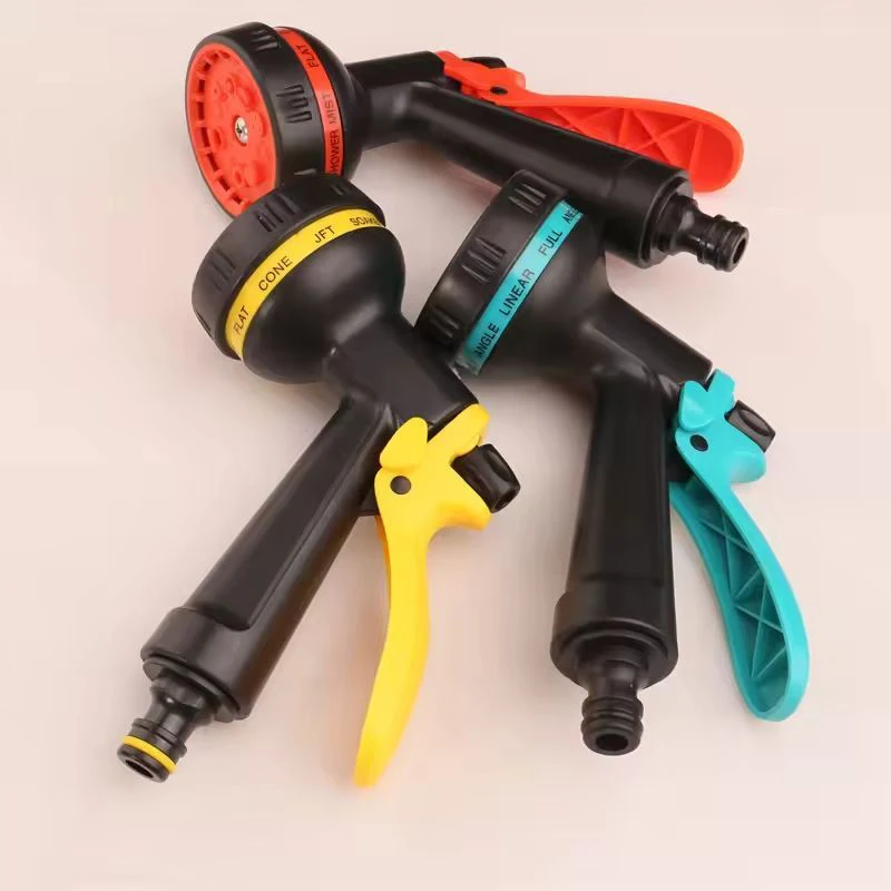 10 Function Car Wash High Pressure Water Spray Garden Hose Nozzle Adjustable Lawn Irrigation Spray Head Vehicle Cleaning Tool