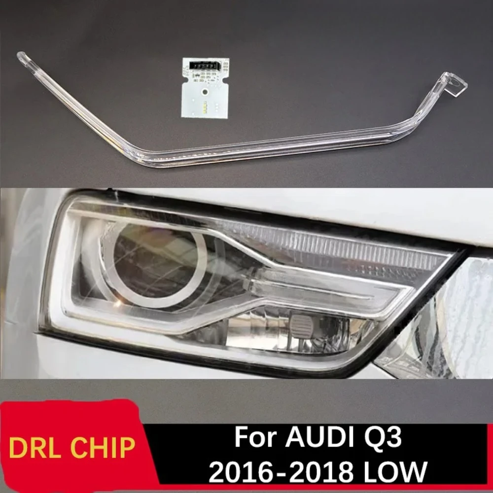 Tira LED DRL Para Audi Q3 2016-2018, Luz Blanca Ojo Ángel Inferior, Placa Circuito, Balasto, Tubo Lámpara