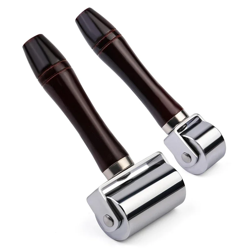 26/60mm Professional Press Edge Leather Roller Glue Laminating Tool Handmade Leather Craft Creaser and Smoother Steel Iron Roll