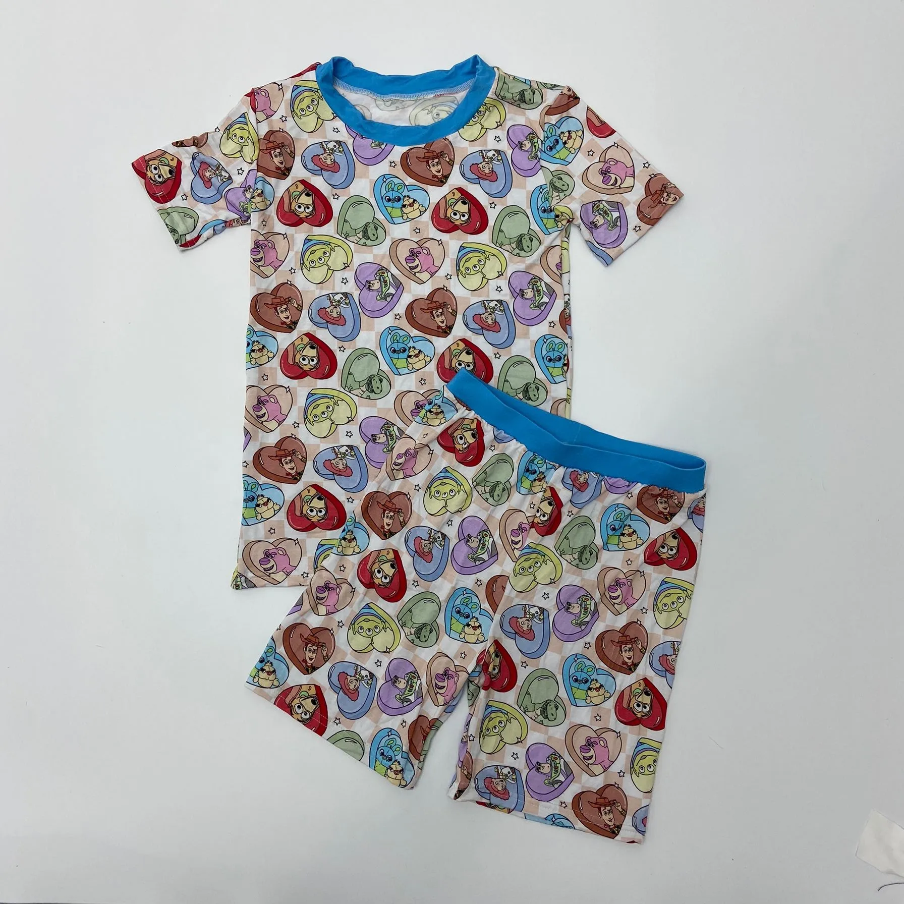 6-7T Boys Girl popular cartoon Cattle Dog Summer Children Clothes T-shirts+ Shorts Sets Casual Short Sleeve shorts sets