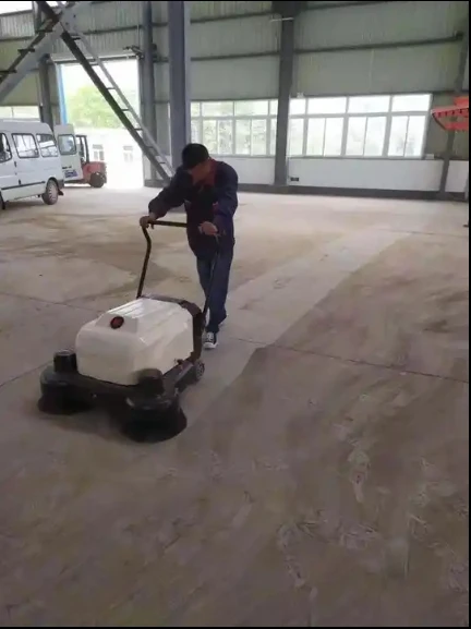 SC1060 New Type Mini Electric Hand Push Vacuum Road Sweeper Machine Rotary Floor Cleaning Machine