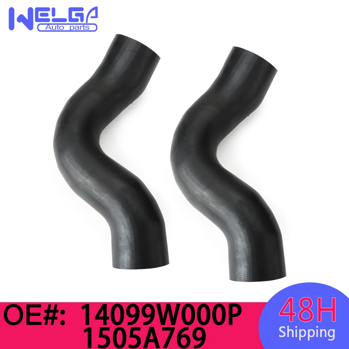 2PCS  Inter Cooler Outlet Intake Air Hose 14099W000P 1505A769 For Mitsubishi L200 Pajero Montero Challenger Sport Accessories