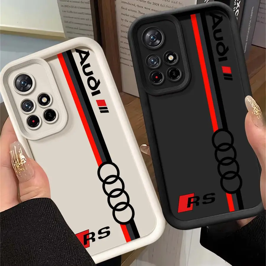 Luxury Racing Sport Car Logo Phone Case for Xiaomi Redmi Note 13 Pro 11 12 Plus 12s 11S 10 10s Cover Protective Shockproof Funda