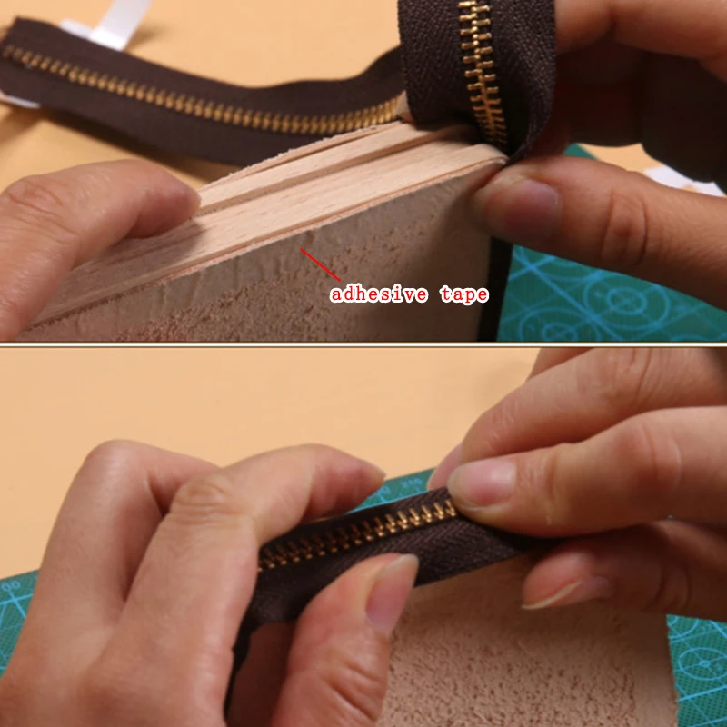 Handmade DIY leather upper Zipper gluing tool zipper module zipper teeth removal/installation combination tool